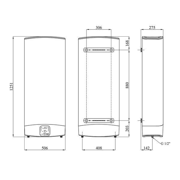 Водонагреватель Ariston VLS EVO 100 EU WI-FI с мокрым ТЭНом 3626325 CV034111 фото