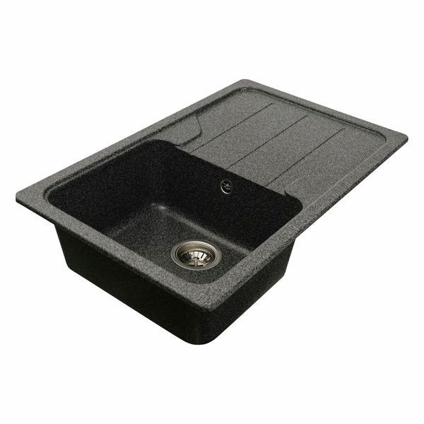 Гранитная мойка для кухни Platinum 7850 VERONA матовая Графит 3564 фото