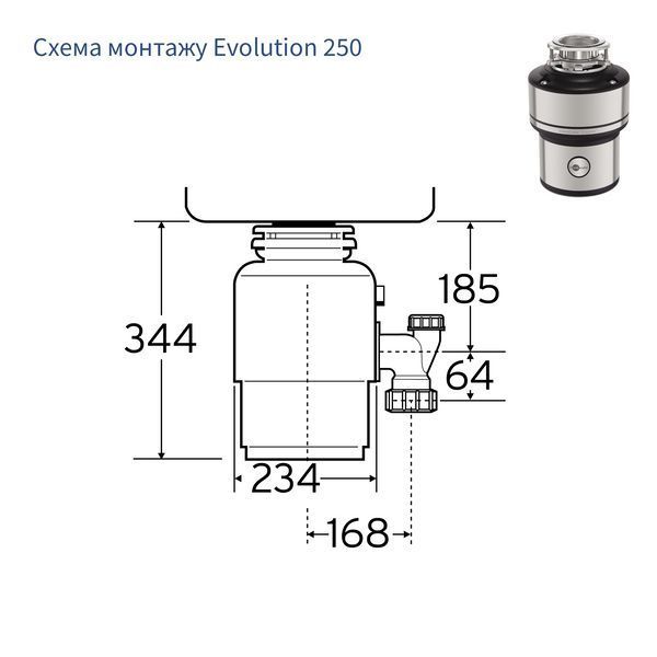 Измельчитель пищевых отходов In-Sink-Erator Model Evolution 250 143 фото