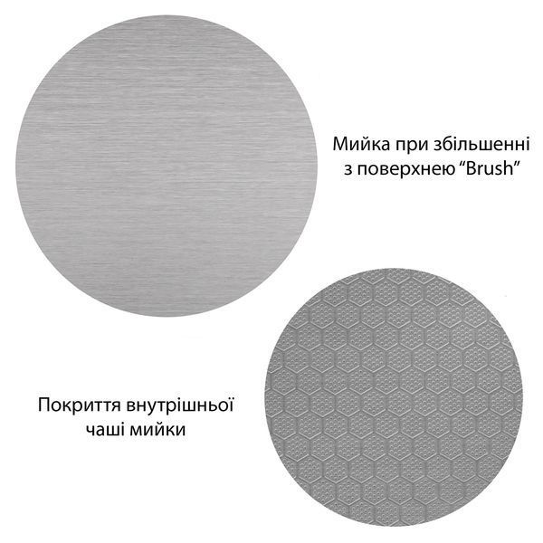 Кухонная мойка Kroner KRP Derby - 5050HM Brush (2,5/0,5 мм) CV027234 фото