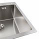 Кухонна мийка 50*50 нержавійка Platinum Handmade (сифон круглий, 3,0/0,8) 42620 фото 3