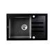 Кухонна мийка Platinum Handmade PVD BLACK GLASS 780х510х200 23646 фото 1