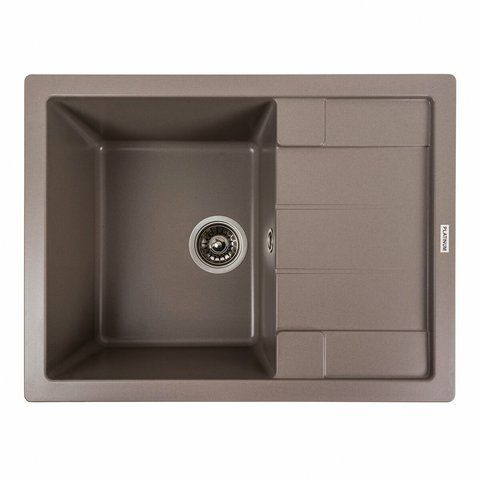Гранітна мийка для кухні Platinum 6550 INTENSO матова Дюна 41652 фото
