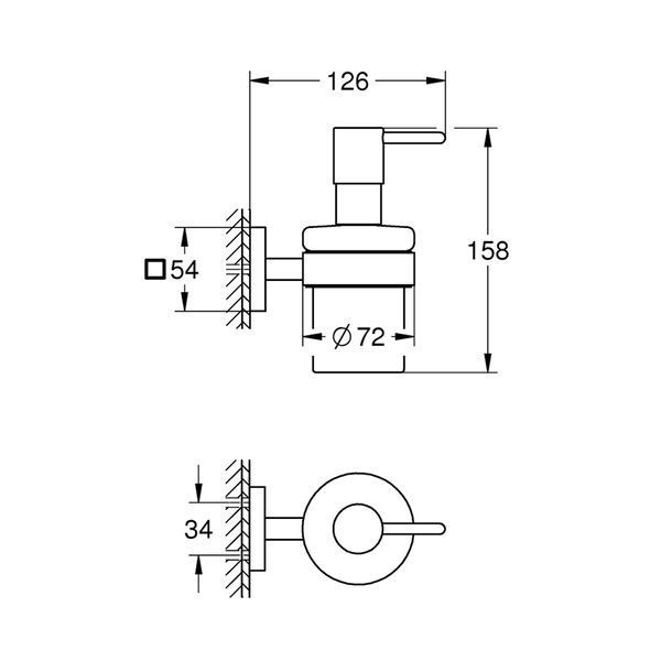 Дозатор для жидкого мыла Grohe QuickFix Start Cube 410982430 CV033776 фото