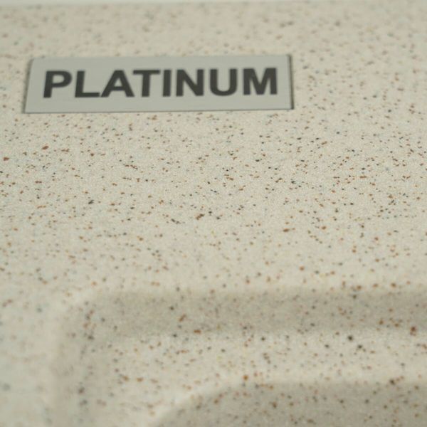 Гранитная мойка для кухни Platinum 5852 VESTA матовая Топаз 3533 фото
