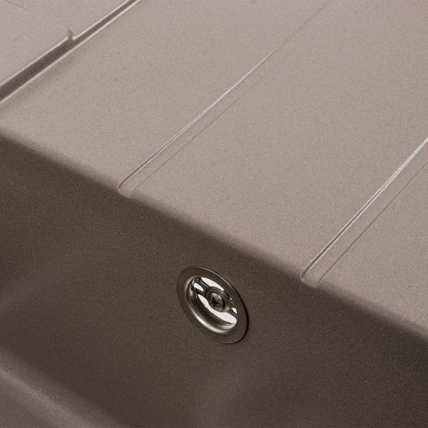 Гранітна мийка для кухні Platinum 6550 INTENSO матова Дюна 41652 фото