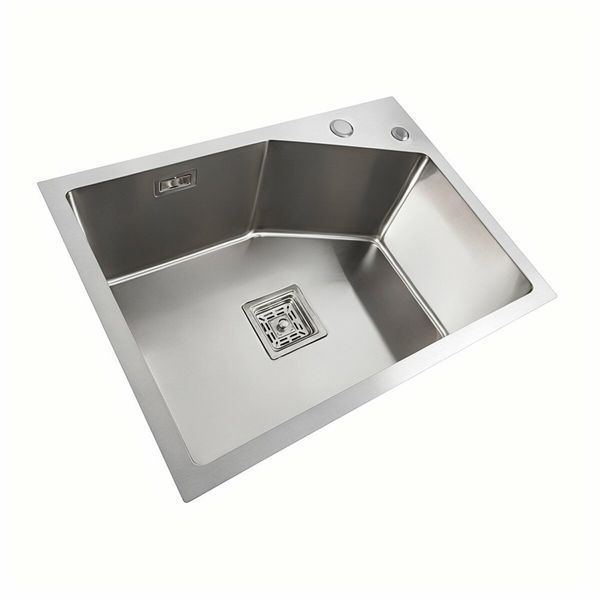 Мийка нержавійка Platinum Handmade 58*43B HSB (квадратний сифон 3,0/1,0) 37674 фото