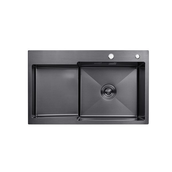 Комплект кухонної мийки Kroner Schwarze PVD - 7848RHM ST4306 ST51791 фото