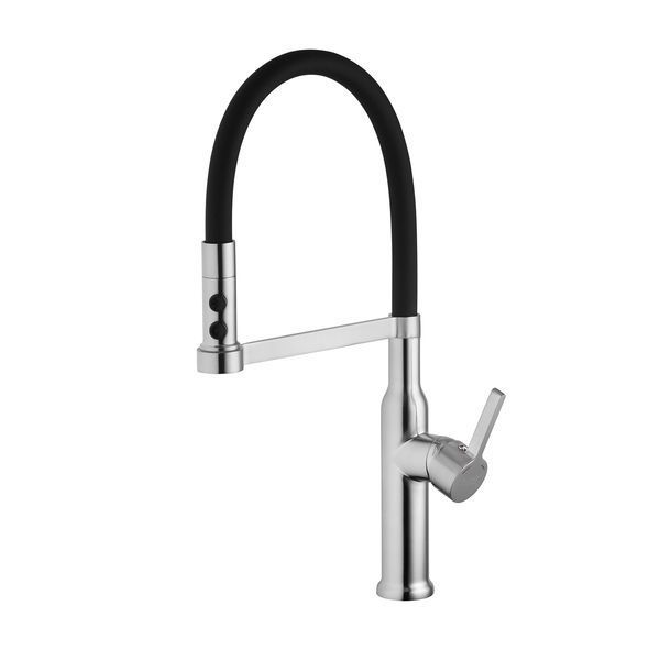 Комплект кухонної мийки Kroner KRP Geb&uuml;rstet 50х50HM ST17 GRA SL43744 фото