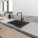 Набор смесителей 4 в 1 для ванной комнаты и кухни Grohe QuickFix Start Black M-Size UA303301MK CV033954 фото 15