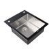 Кухонна скляна мийка Germece Handmade Black Glass (600х510х200) 2745 фото 2