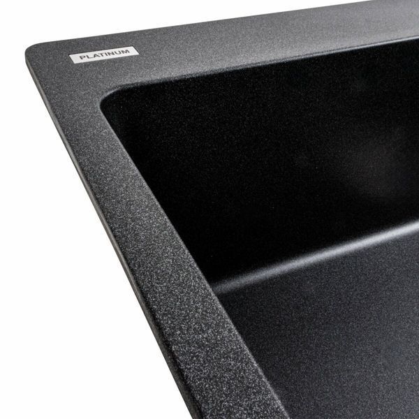 Гранітна мийка для кухні Platinum 7850 Bogema матовий Карбон 38744 фото
