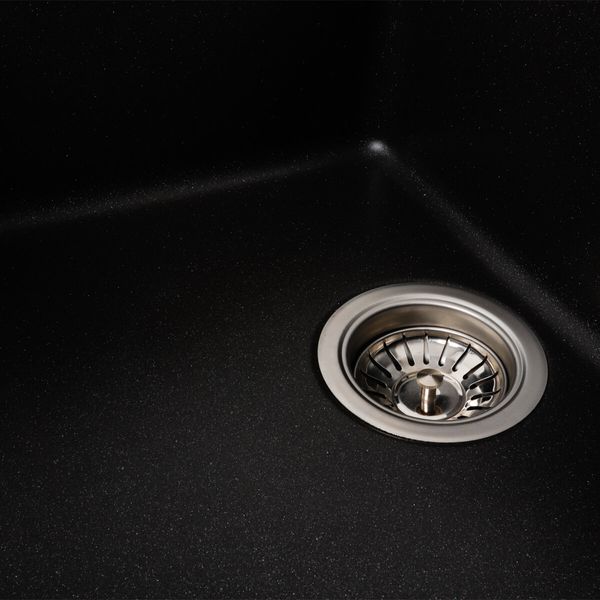 Гранітна мийка для кухні Platinum 7850 TROYA матовий Моріон 41659 фото
