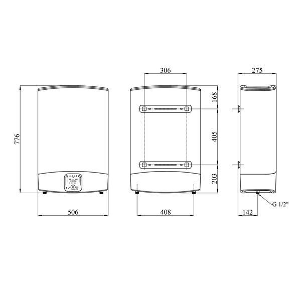 Водонагреватель Ariston VLS EVO 50 EU с мокрым ТЭНом 3626145 CV034105 фото