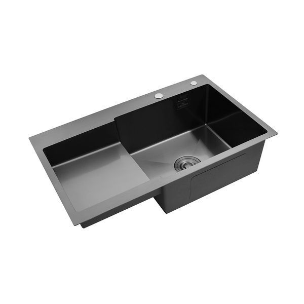 Кухонная мойка Kroner KRP Schwarze - 7848RHM PVD (3.0/1.0 мм) CV030024 фото