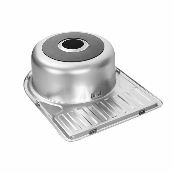 Кухонная мойка из нержавеющей стали Platinum САТИН 5844 0,8/180 мм) 11471 фото