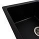 Гранітна мийка для кухні VALESO ZIRKONE 6250 матова Чорний металік 48976 фото 2