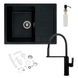 Комплект кухонной мойки Platinum 6550 INTENSO pl74871 фото 1