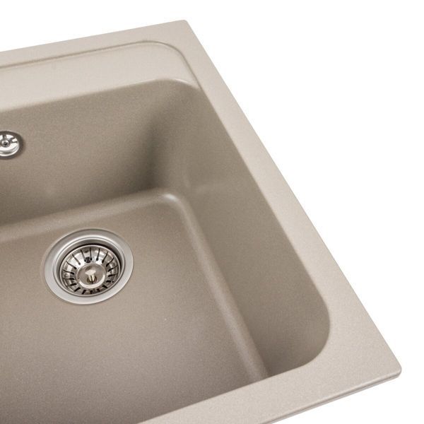 Гранітна кухонна мийка матова VALESO KORRADO 4050 Титан 48977 фото