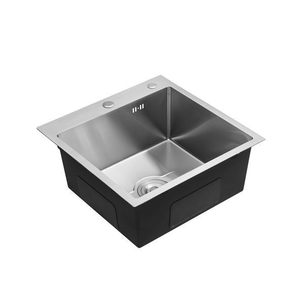 Комплект кухонної мийки Kroner KRP Derby - 5050HM Brush GRA ST27239 фото