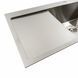 Кухонная мойка нержавейка 78*48 R Platinum Handmade (два отверстия, круглый сифон 3,0/0,8) 42216 фото 6
