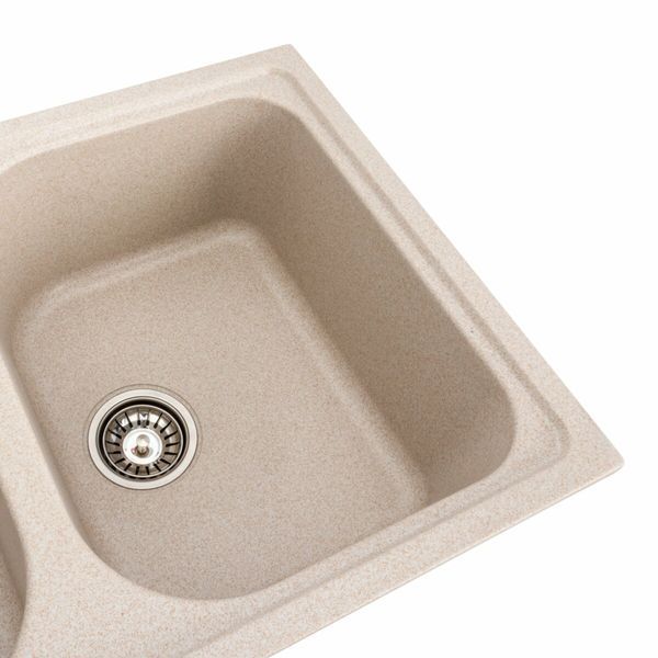 Гранитная мойка для кухни Platinum 7950 Equatoria матовая Сафари 36401 фото