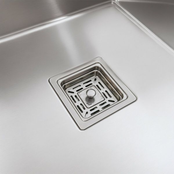 Мийка Platinum Handmade 650x500x230 L нержавійка (квадратний сифон 3,0/1,0) 37680 фото