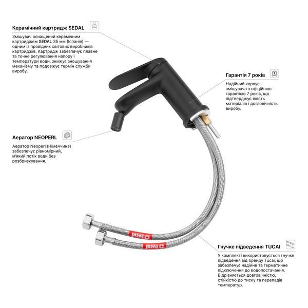 Смеситель для биде Kroner Element 211210-3801 CV035998 фото