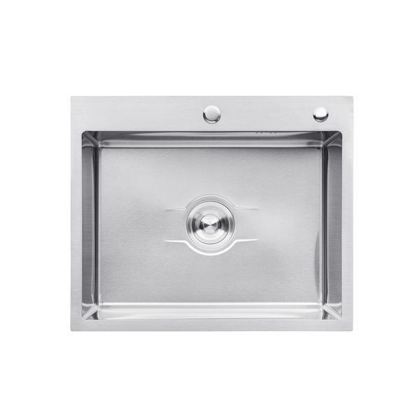 Комплект кухонної мийки Kroner KRP Derby - 6050HM Brush GRA ST27240 фото