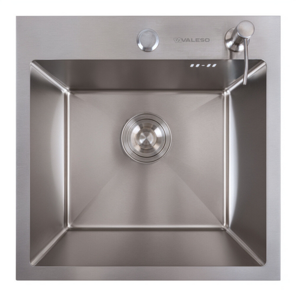 Комплект кухонной мойки Platinum Handmade HSBB 450x450x230 pl23569 фото