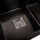 Кухонна мийка Platinum Handmade PVD HDB чорна 780х430х230 на дві чаші (квадратний сифон,3.0/1.0) 36732 фото 5