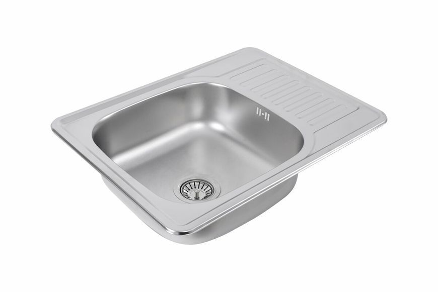 Кухонная мойка из нержавеющей стали Platinum 6550 САТИН (0,8/180 мм) 11477 фото