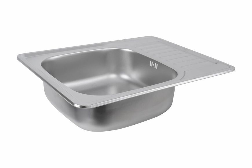 Кухонная мойка из нержавеющей стали Platinum 6550 САТИН (0,8/180 мм) 11477 фото