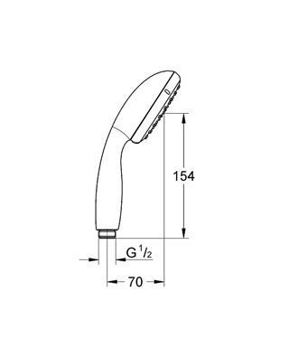Лійка для ручного душу Tempesta 100 2759700E Grohe 2759700E фото