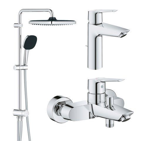 Набор смесителей 3 в 1 для ванной комнаты Grohe QuickFix Start M-Size UA202305RM CV030621 фото