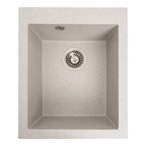 Гранітна мийка для кухні Platinum 4150 SOKIL матова (топаз) 38993 фото