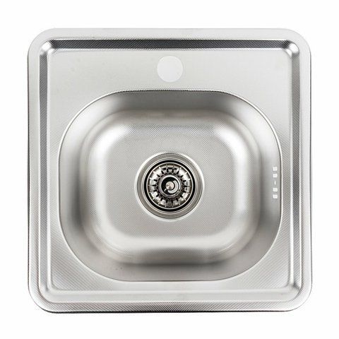 Кухонна мийка з нержавіючої сталі Platinum ДЕКОР 3838 (0,6/160 мм) 11739 фото