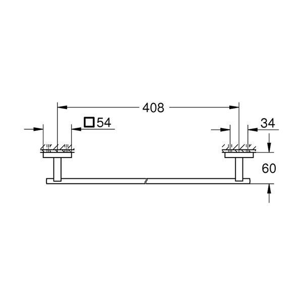 Тримач для рушників Grohe QuickFix Start Cube 409872430 CV034610 фото