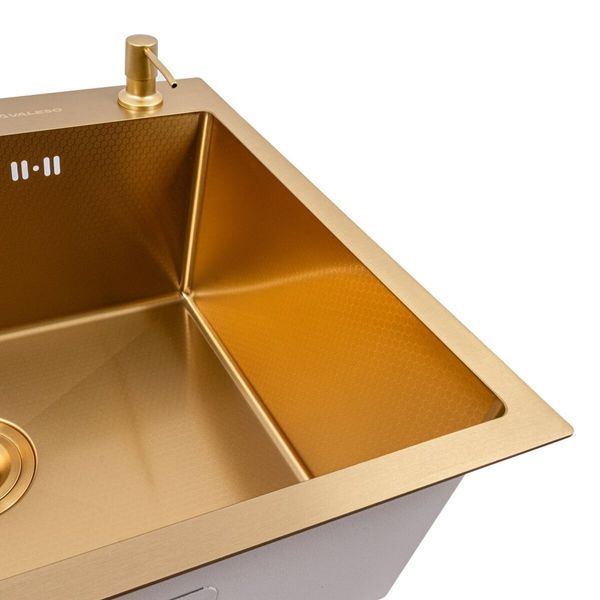 Мийка PVD Gold DECOR Valeso Handmade 60*50 47724 фото