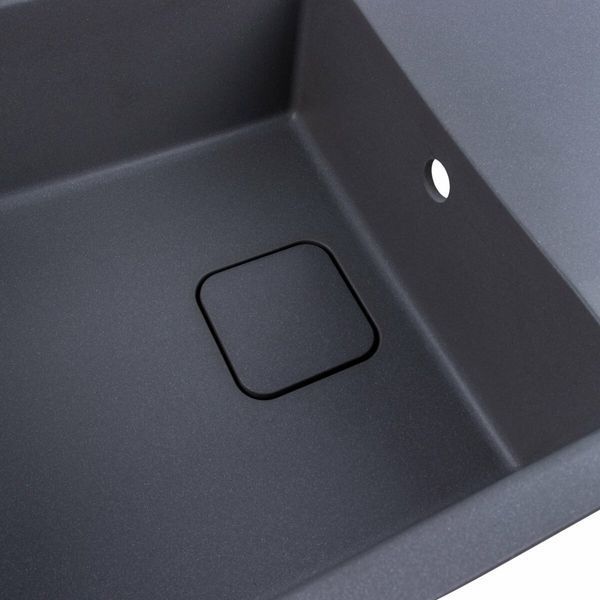 Гранитная мойка для кухни Platinum CUBE 7850 матовая Серый муссон 49050 фото