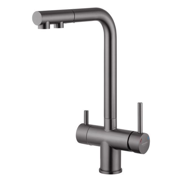 Смеситель для кухни с подключением к фильтру Kroner KRP Edelstahl Klassisch - PVD03811 CV036609 фото