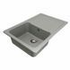 Гранитная мойка для кухни Platinum 7850 VERONA матовая Серый металлик 3592 фото 4