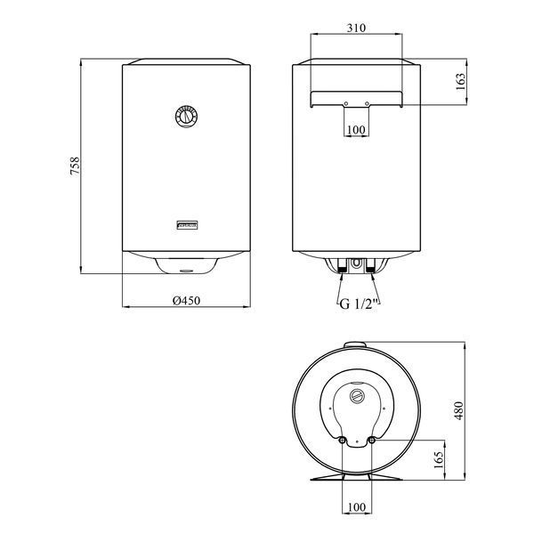 Водонагрівач Ariston Superlux 80V 1,5K EU2 з мокрим ТЕНом 4015005 CV034038 фото