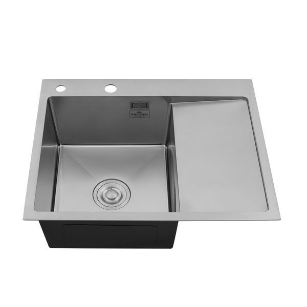 Кухонная мойка Kroner KRP Geb&uuml;rstet - 6350LHM (3.0/1.0 мм) CV031320 фото