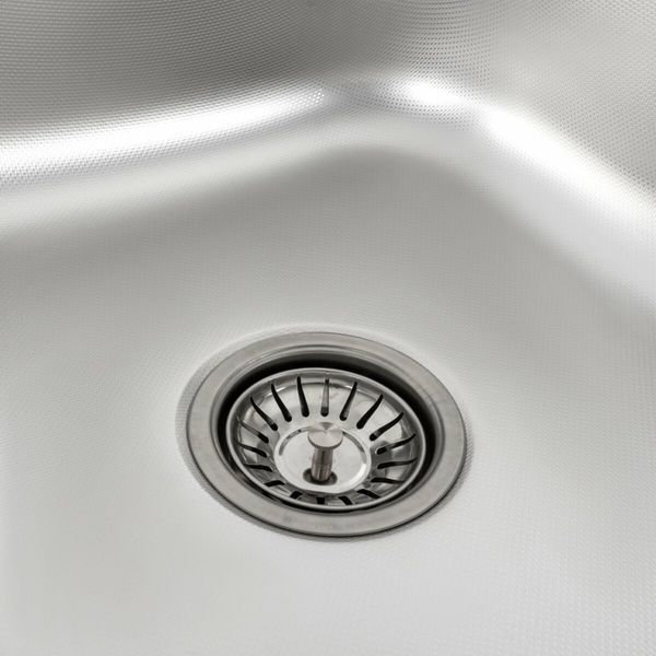 Кухонная мойка из нержавеющей стали Platinum ДЕКОР 7850 (0,8/180 мм) 11489 фото