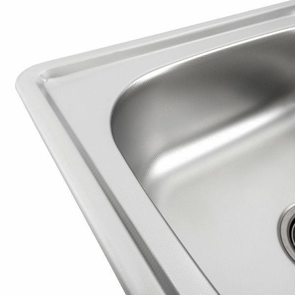 Кухонная мойка из нержавеющей стали Platinum ДЕКОР 7850 (0,8/180 мм) 11489 фото