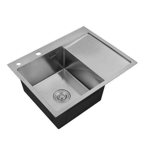 Кухонная мойка Kroner KRP Geb&uuml;rstet - 6350LHM (3.0/1.0 мм) CV031320 фото
