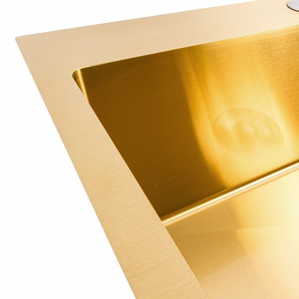 Комплект кухонной мойки Platinum 60*50 PVD ST4313 Gold SL2355 фото