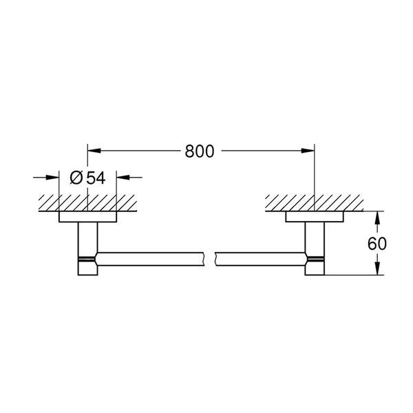 Тримач для рушників Grohe QuickFix Start 41187000 CV034616 фото