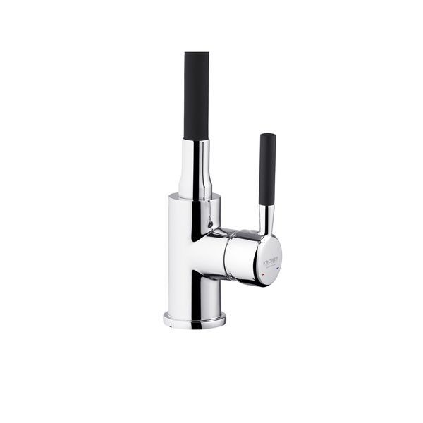 Комплект кухонної мийки Kroner KRP Derby - 5050HM Brush BLK ST27255 фото